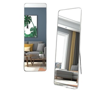 Espejo de cuerpo entero con marco de metal, estilo moderno y sencillo, espejo de pie para uso en el hogar o vestidor. - Product Image 3