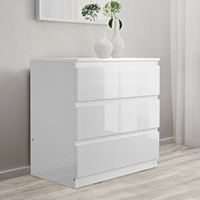 Unité de rangement empilable moderne à 8 compartiments noir et blanc pour le salon, pour le rangement et l'organisation