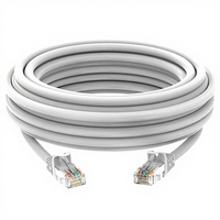 Kabel Patch Jaringan UTP RJ45 Tembaga Telanjang Outdoor Cat6 CAT6A 26AWG 1 meter 3 meter 10 meter 50 meter untuk Perusahaan Kabel Router