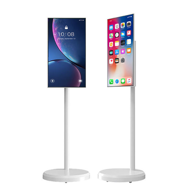 Movable Battery Recharge Digital Signage Indoor Lcd Advertising TV Smart Touch Screen Education Display Portable Tv