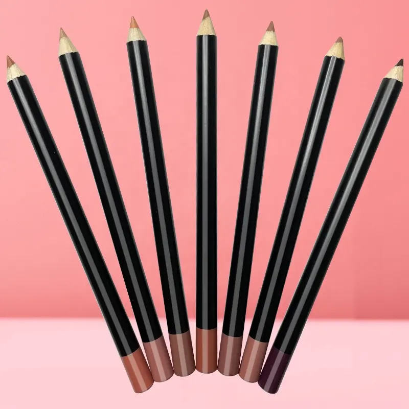 Crayon à lèvres personnalisé, disponible en 20 couleurs, OEM, noir, waterproof, pour doublure de lèvres, cosmétiques, crayon