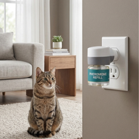 Diffuseur apaisant pour animaux de compagnie, type plug-in, kit de diffuseur apaisant pour chats et chiens, pour soulager l'anxiété des chiens et des chats, cible les tiques