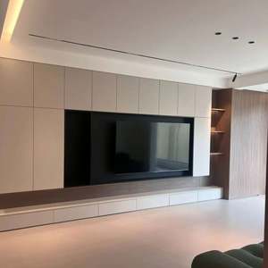 Article de salon Armoire décorative murale de rangement TV Armoire murale de TV de style minimaliste Armoire murale de TV de salon - Product Image 1