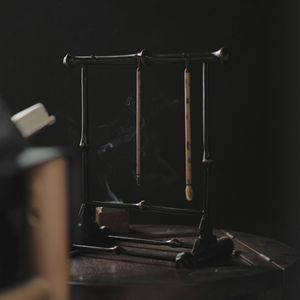 Porte-brosse en bambou, rangement de bureau carré pour l'étude, ornement d'origine Anji - Product Image 2