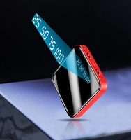 Banque d'Alimentation Portable 10000 mAh avec Logo Personnalisé, Mini Chargeur Miroir Double USB pour Tous Téléphones