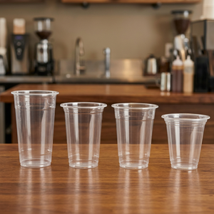 Gobelets en plastique PP transparents jetables pour boissons, 220 ml, 300 ml, 350 ml, 400 ml, 450 ml, 500 ml, 700 ml - Product Image 1