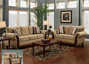 Performance fiable Nouvelle housse de canapé 5 places en cuir marron vif Style en tissu uni pour canapé inclinable sectionnel - Product Image 6