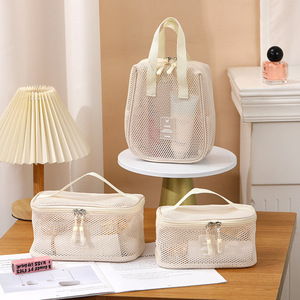 Bolsa de Cosméticos Transparente de Gran Capacidad con Cierre de Cremallera, Ligera, para Viajes, para Maquillaje, para Mujer - Product Image 1