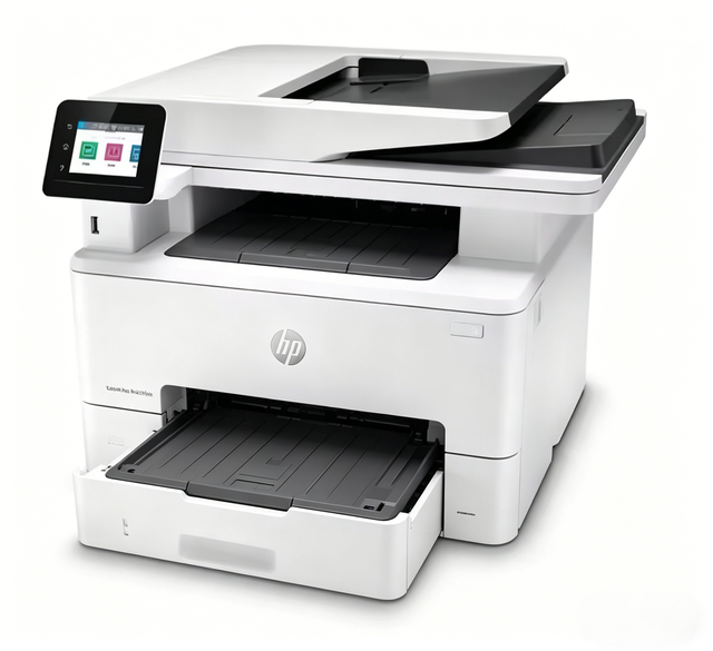 H P M428fdn A4 Monochrome Laser All-in-One Printer Copy Scan Fax Automatic Duplex Printing 40ppm USB 2.7" Color Touchscreen