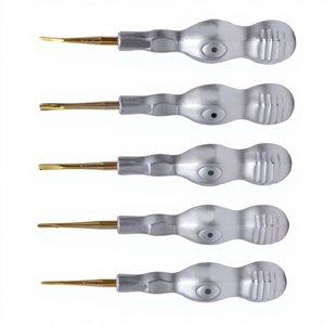Dental Oral Elevators Tooth Extraction Set Multi-Type Root Molar Removing <b>Clip</b> Elevators Kit Manual Ergonomic Grip CE Certified - Product Image 1