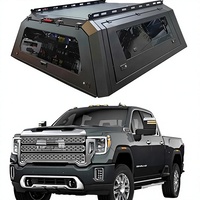 Couvre-caisse de camion pour GMC Canyon 2015-2022, verrouillable, sans perçage, avec éclairage et tente arrière (fenêtre de 62 pieds), fabriqué en Chine