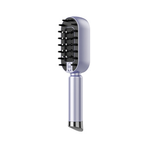 Peigne de massage du cuir chevelu électrique Mino F10 violet en plastique, outil de croissance des cheveux pour usage général - Product Image 1