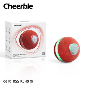 USB wiederauf ladbare multifunktion ale Rolling Ball Katzen spielzeug Bewegungs aktivierte elektrische automatische Smart Moving Toy Silikon für Haustier - Product Image 2