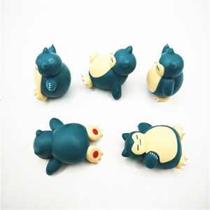 Figurine d'action miniature Snorlax de la série d'anime japonaise Pokemoned, 4 cm, figurine Snorlax pour enfants, cadeau - Product Image 2