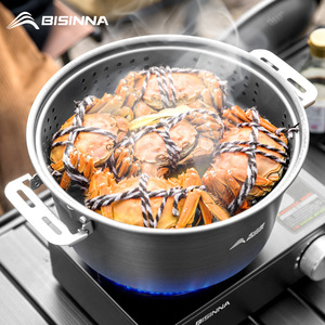 Beishanlang Outdoor Portable Steamer Cooker Set SK245 for Camping and Picnics - Product Image 2
