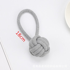 Pelota de cuerda para mascotas de 5 cm, juguete masticable de algodón trenzado duradero para cachorros de tamaño pequeño - Product Image 3