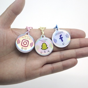 สติกเกอร์กันน้ำแบบกำหนดเองขนาดเล็กอัจฉริยะพร้อมชิป NFC พิมพ์ด้วยเลเซอร์ 213 215 216 แท็ก RFID - Product Image 5
