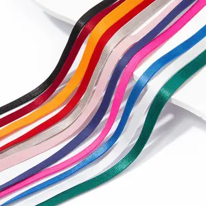 Colorful 1cm Elastic Band for Underwear Polyester Webbing Elastic band