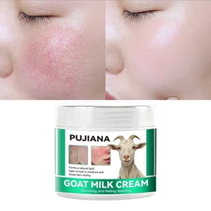 <span class=keywords><strong>Crème</strong></span> réparatrice au lait de chèvre PUJIANA pour peaux sensibles, rouges et sèches, <span class=keywords><strong>crème</strong></span> au lait de chèvre pour hydrater, réduire les <span class=keywords><strong>rougeurs</strong></span> et soulager les peaux squameuses - Product Image 6