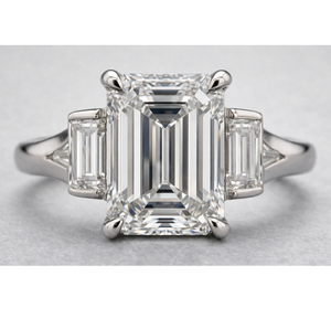 Modern platinum <b>diamond</b> <b>ring</b> for women stylish engagement wedding <b>ring</b> fine jewelry gift for daily wear - Product Image 2