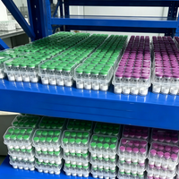 Peptides lyophilisés 99% de pureté, fourniture d'usine, poudre lyophilisée GHK-CU, matière première cosmétique, peptide GHK-CU de haute qualité