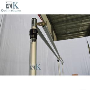 Support de toile de fond de mariage avec rideaux en mousseline et ensembles de tubes portables - Product Image 6