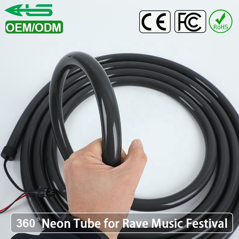 DMX Black 360 Rgbw Led Silicone