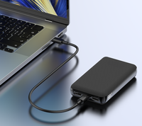 Chargeur Portable PC Portable USB-C 20V 65W à Charge Rapide et Batterie Externe 10000mAh pour MacBook Dell Surface HP Lenovo