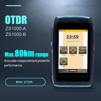 Mini El Tipi Optik Zaman Alanı Reflektometresi OTDR ZS1000 80km Fonksiyonlu, VFL IOLA OPM OLS FTTH Uyumlu WiFi Ağ Destekli