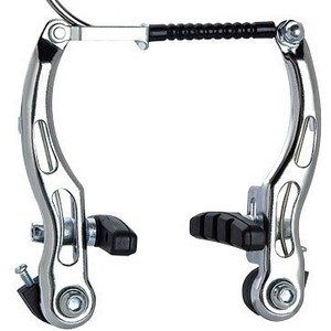 Ensemble d'étriers de frein V pour vélo de montagne, avec plaquettes en composite métallique, freinage mécanique réglable, corps en aluminium forgé - Product Image 3
