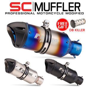 Silencieux d'échappement universel <span class=keywords><strong>Ak</strong></span>, 51mm, avec Logo Laser, modifié, pour Moto Z900, CB650, YZF, <span class=keywords><strong>R1</strong></span>, R6, MT07, MT09 - Product Image 2