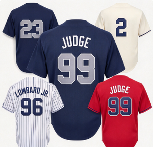 Maillot de baseball des Yankees Judge # 99 Lombard Jr # 96 # 2 # 23 Maillots de sport cousus pour hommes, maillot de baseball USA - Product Image 1