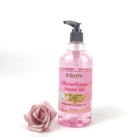 Gel Douche Bio Anti-Âge Parfumé pour Femme à l'AHA et Niacinamide, Blanchissant, Hydratant et Exfoliant, Marque Blanche, 500ml