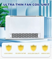 Chauffage de l'eau commerciale climatiseur vertical exposé fancoil conduit d'eau plafond fcu ventilateur unité de bobine pour pompe à chaleur