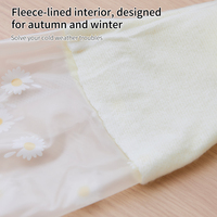 Gants de ménage en PVC de haute qualité, imperméables, d'épaisseur moyenne, écologiques, de qualité alimentaire, pour le nettoyage de la maison et de la cuisine