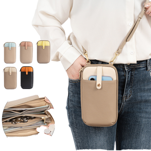 Bolso de Hombro Convertible para Mujer, Pequeño, Vintage, Geométrico, de Moda, de Cuero Genuino, con Cierre, Impermeable, Ligero, para Exteriores, Venta al Por Mayor - Product Image 1
