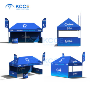 KCCE-Tienda con dosel de aluminio plegable para eventos, tienda de campaña promocional con proveedor de publicidad personalizada <span class=keywords><strong>10X10</strong></span> - Product Image 3