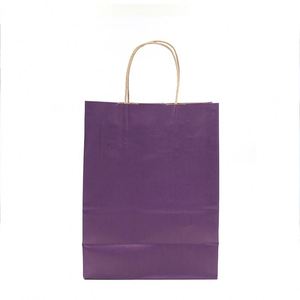 Sac en papier kraft rouge personnalisé pour les détaillants de vêtements avec impression de logo - Product Image 2