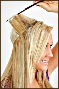 Bạc màu xám xoăn lượn sóng phần mở rộng tóc ẩn vô hình Dây Cá dòng tóc mở rộng - Product Image 6