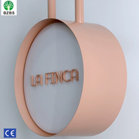 Enseigne publicitaire LED en acrylique extérieure personnalisée, boîte lumineuse rotative pour les entreprises, la maison, les voitures, les taxis, les magasins, les lettres, la signalétique, le logo