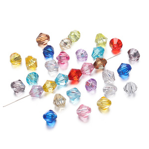 Acrylic Mixed Color Faceted <b>Beads</b> 4mm For Jewelry Making DIY Craft Kit - Product Image 5