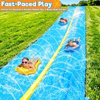 Toboggan aquatique gonflable personnalisé à double piste pour enfants et adultes, pour le jardin, les jeux aquatiques en plein air, en PVC