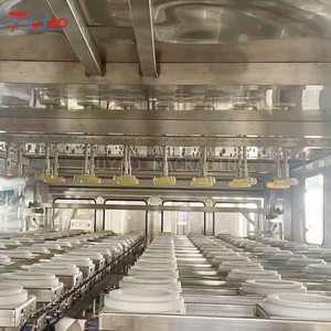 Ligne de production automatique de bouteilles et de fûts d'eau pure de 5 gallons, contrôlée par PLC, 450 BPH, pour les boissons - Product Image 5
