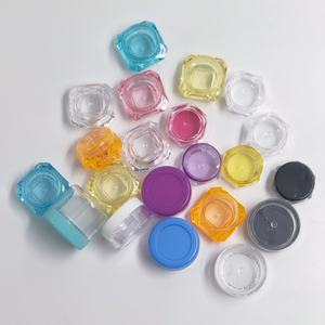 10/20/30/50g Makeup Organizer <b>Boxes</b> Clear Plastic Jewelry Bead Storage Box Portable Small Round Cosmetic Container Jars 2.5ML - Product Image 6