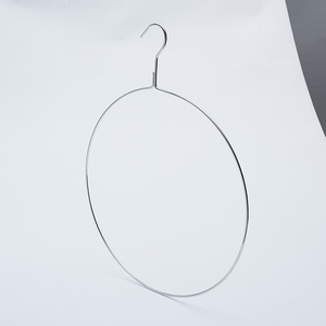 PVC nhúng chống trượt ARC lớn 14inch quần áo Móc áo treo móc trackless đen hình tròn Quần lót bikini kim loại móc áo - Product Image 2