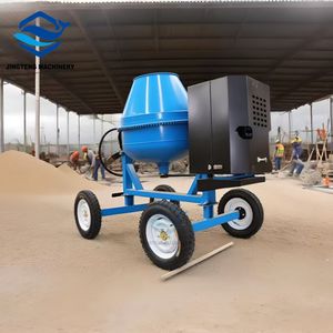 500L 700L Diesel Fuel Powered Pequeño Vertical Horizontal Hormigón Mezclador de cemento Máquina mezcladora de cemento eléctrica barata - Product Image 1