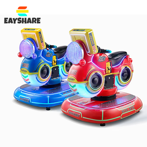 Música Racing Car Game Machine Ride On Car Kiddie Rides Swing Máquina de juegos que funciona con monedas Swing Machine para el hogar - Product Image 4