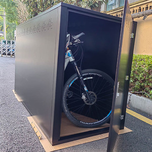 Outdoor and indoor metal bike shed cheap double door storage cabinet for sale