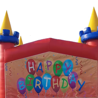 Banderoles gonflables en PVC personnalisées avec divers thèmes et panneaux interchangeables pour combo de château gonflable de 13x13 pieds (garantie de 3 ans)