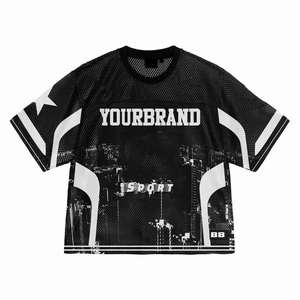 เสื้อฟุตบอลผู้ชายแบบตาข่ายสไตล์เรโทรคุณภาพสูงปี 2025 ปรับแต่งได้ พิมพ์ลาย ระบายอากาศ แขนสั้น ไซส์ใหญ่ สั่งทำได้ - Product Image 4